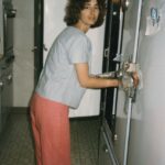 (19) Cathie Raiding the Refrigerator at Peter's Mother's House