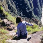 (25) Cathie Descending Mountain at Macchu Pichu