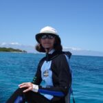 (57) Cathie Ready to Snorkel at Blackbird Caye in Belize