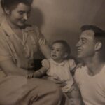 Family - Cathie at Age 2 with Her Parents Ginny and Si Seibert Large