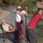 Family - Cathie's Mother Ginny Seibert, Cathie, Her Brother Jim and Nephew Garrett Medium