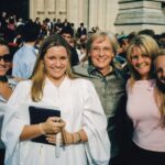 Family - Nieces Hope, Maggie, Laura and Cynthia Robertson with their Mother Vicky at Maggie's High School Graduation Medium