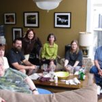 Family - Peter's Sister Mardi LaForce, Peter's Step-Sister Brett Meek, Todd Lantry, Hope Robertson, Cathie, Celeste Marokus, Dick LaForce at Hope's Birthday Celebration Large