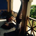 Jamaica Yoga Retreat - Cathie Doing Handstand Large