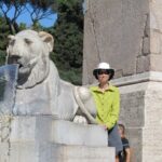 Travel - Cathie at The Forum Ruins in Rome Medium