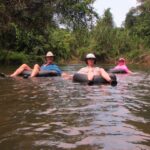 Travel - Gordon Seibert, Cathie, Gordon's Wife Lee Brooks River Tubing in Belize