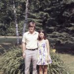 Travel - Peter and Cathie after Breaking into Peter's Friend's the Parlins Cottage, Burt Lake, Michigan Large