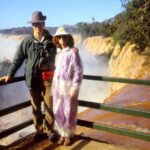 Travel - Peter and Cathie at Iguacu Falls, Brazil Large