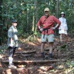 Travel - sister-in-Law Lee Brooks, Peter, and Cathie on Mountain Trail in Belize